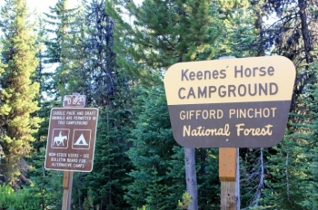 Camping in Washingtons Keenes Horse Camp