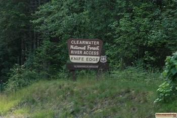 Knife Edge Campground on the Lochsa River