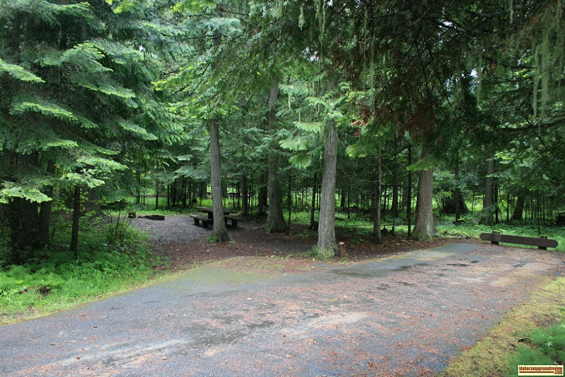 Camping Site Laird Park Campground east of Potlatch, princeton and harvard, idaho