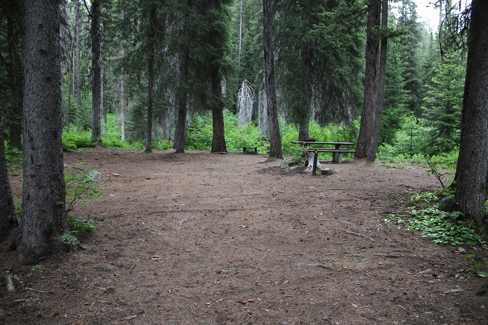 Lake Fork Campground site.