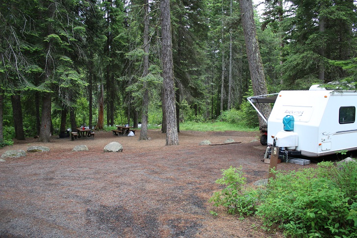 Campsites in Lastchance Campground.