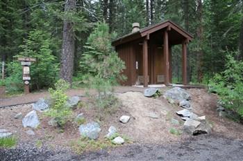 Last Chance Campground vaultstyle outhouse