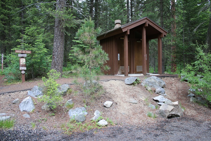 Last Chance Campground vaultstyle outhouse