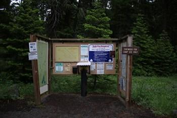 Last Chance Campground signs