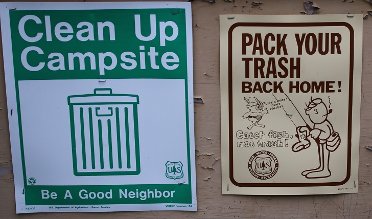 Last Chance Campground signs