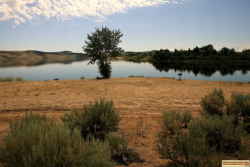 Lava Creek Campground on Magic Reservoir.