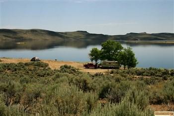 Lava Creek Campground on Magic Reservoir.