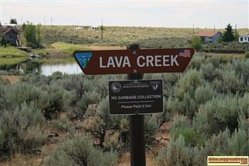 Lava Creek Campground on Magic Reservoir.