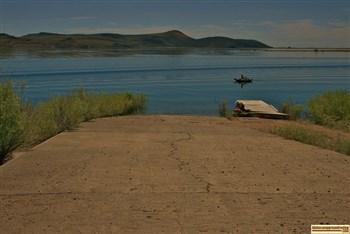 Lava Point Access boat ramp on Magic Reservoir north of Twin Falls.