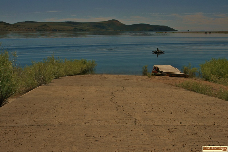 Lava Point Access boat ramp on Magic Reservoir north of Twin Falls.