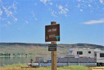 Lava Point Campground on Magic Reservoir north of Twin Falls.