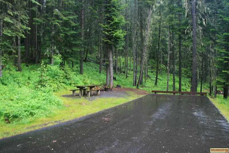 typical double site in little boulder creek campground