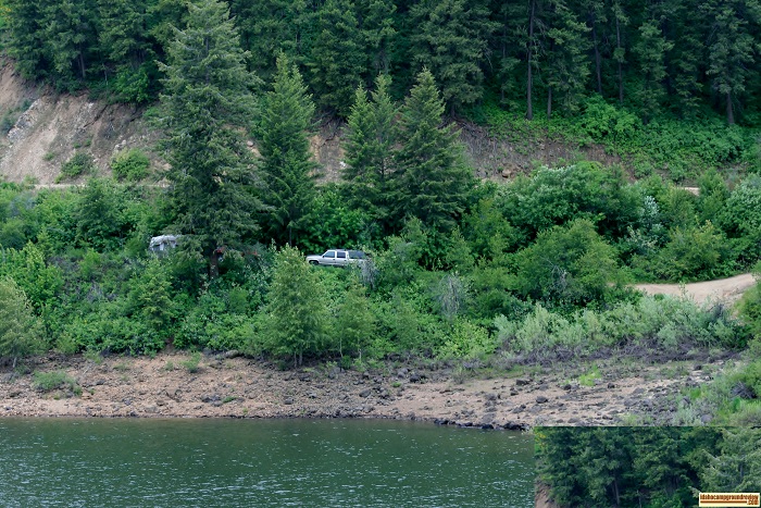 View of Little Wilson Creek Campground.