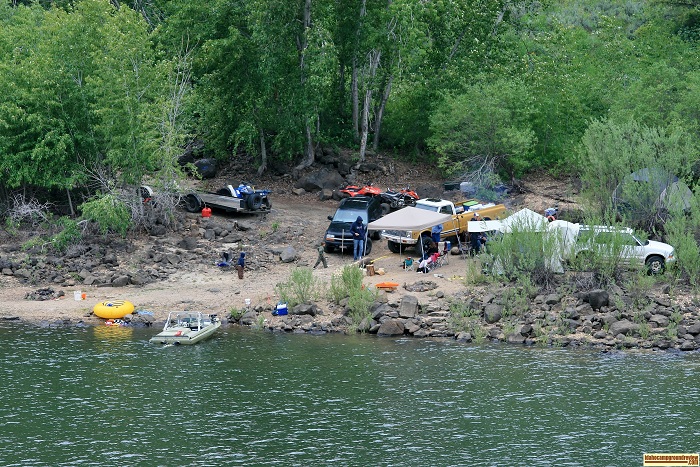 View of Little Wilson Creek Campground.