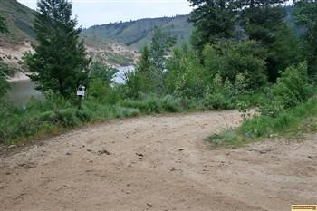 View of the reservoir near Little Wilson Creek Campground.