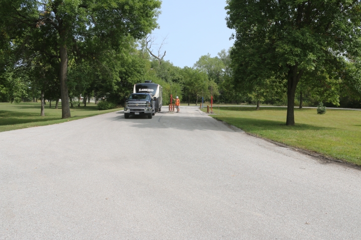 Camping at Louisville State Recreation Area on the Platte River  Nebraska