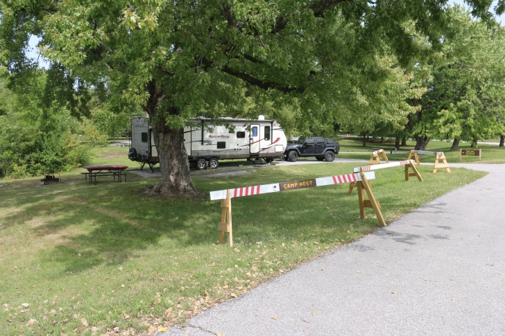 Camping at Louisville State Recreation Area on the Platte River  Nebraska