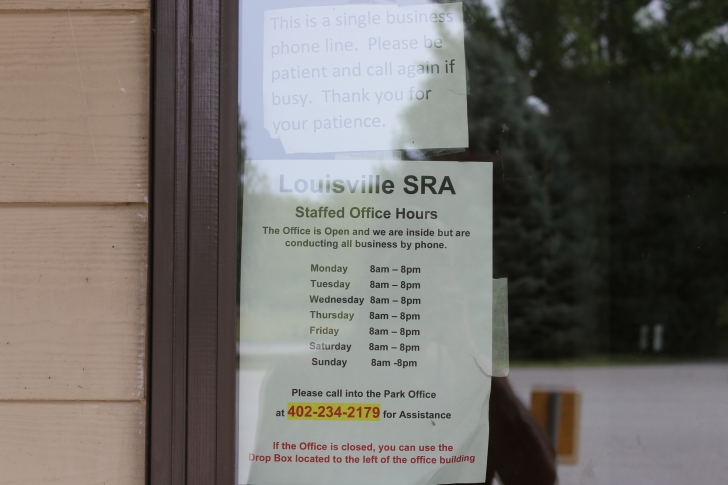 Camping at Louisville State Recreation Area on the Platte River  Nebraska