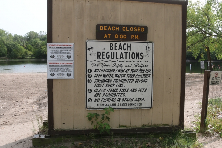 Camping at Louisville State Recreation Area on the Platte River  Nebraska