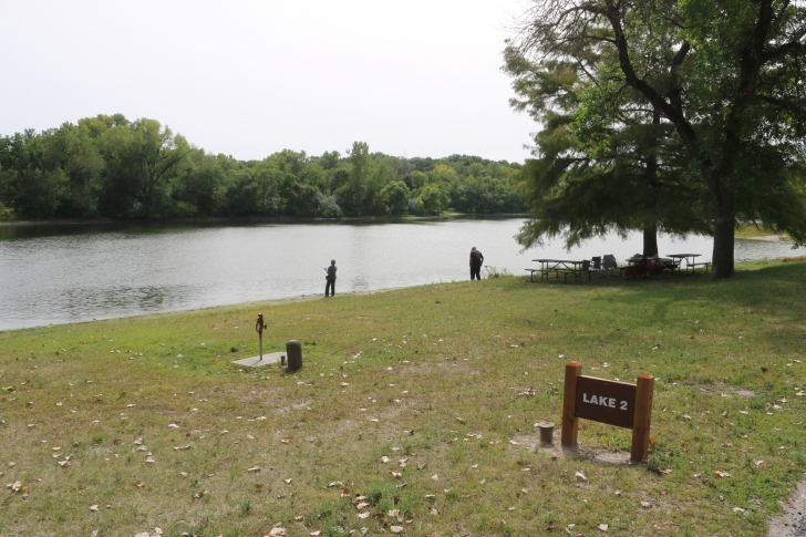 Camping at Louisville State Recreation Area on the Platte River  Nebraska