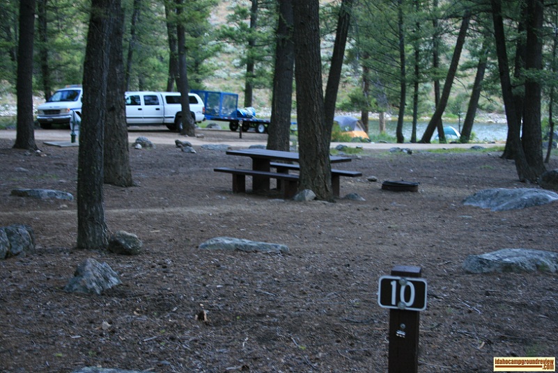 This is site #10 which is right in the middle of Lower O'Brien Campground.