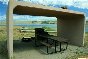 Myrtle Point Campground on the Magic Reservoir.