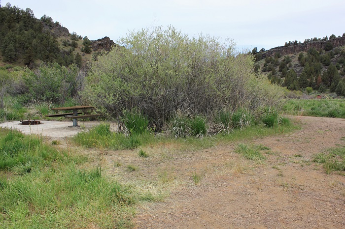 North Fork Recreation Site on the North Fork of the Owyhee River.