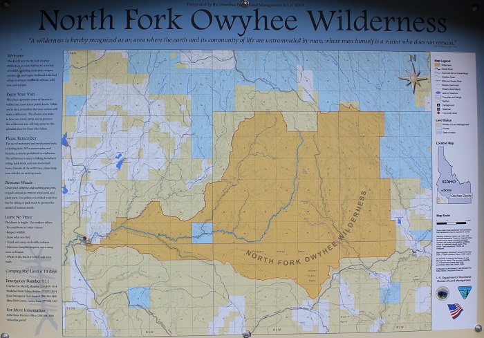 North Fork Recreation Site on the North Fork of the Owyhee River.