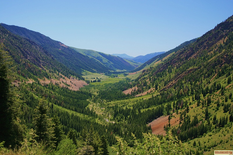 View of Trail Creek which leads down to Sun Valley.