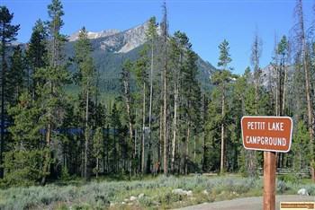 This is the entrance to Pettit Lake Campground.