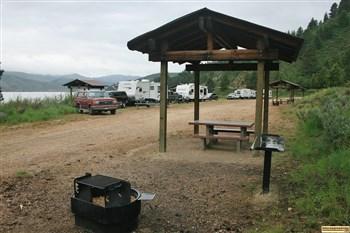 Pine Recreation Site on Anderson Ranch Reservoir.
