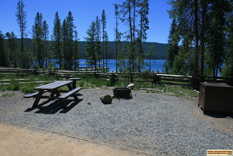 Point Campground and Day Use area on Redfish Lake