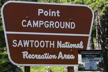 Point Campground and Day Use area on Redfish Lake
