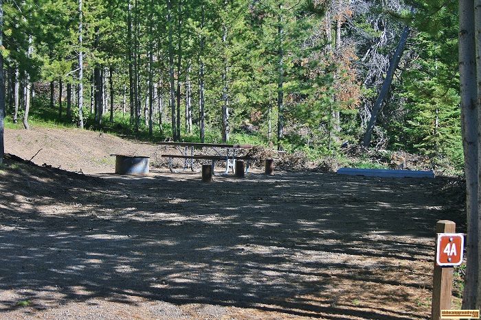 Campsite 4A in Loop "A" Porcupine Springs Campground.