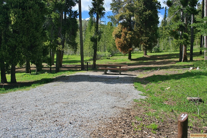 Campsite 4D in Loop "D" of Porcupine Springs Campground.