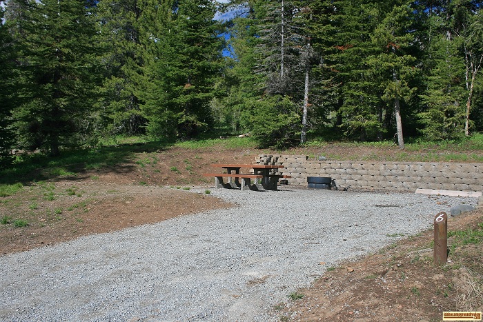 Campsite 6D in Loop "D" of Porcupine Springs Campground.