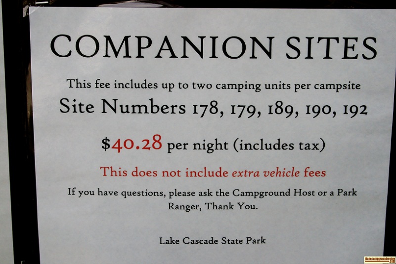 Ridgeview Campground "Campanion" sites.