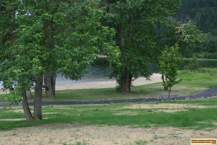 Riley Creek Recreation Area has a very nice beach.