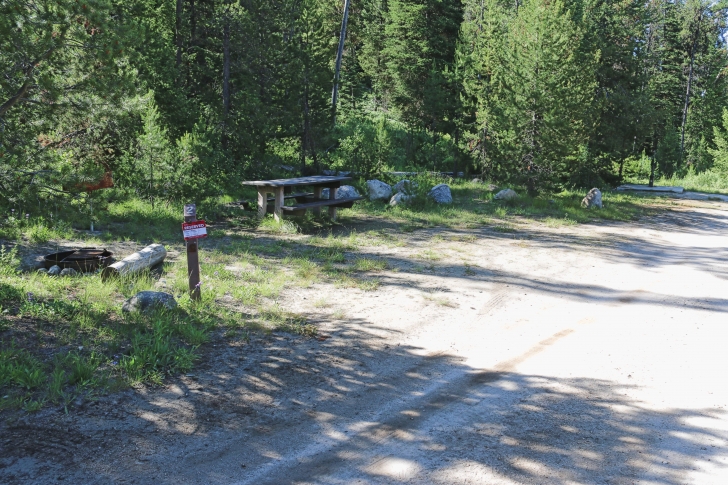 Camping at Riverside Campground at Deadwood Reservoir
