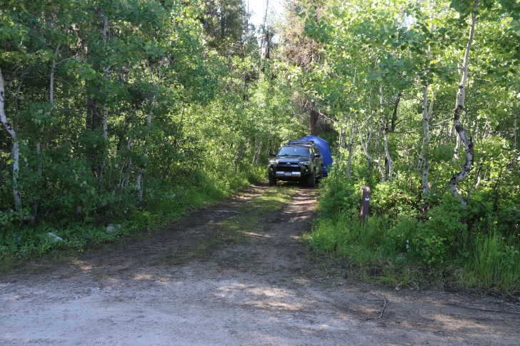 Camping at Riverside Campground at Deadwood Reservoir