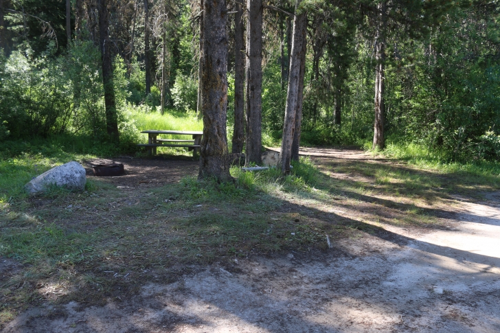 Camping at Riverside Campground at Deadwood Reservoir