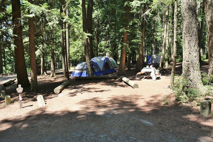 Campsites at Round Lake State Park