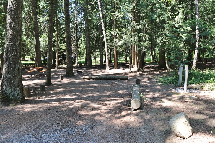 Campsites at Round Lake State Park