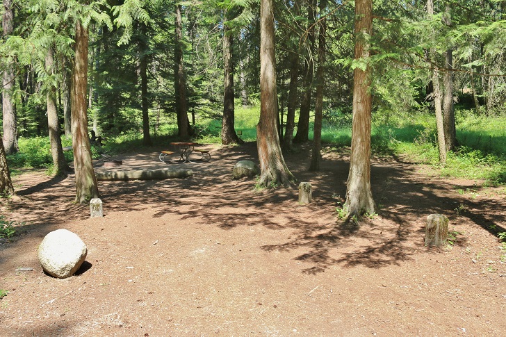 Campsites at Round Lake State Park