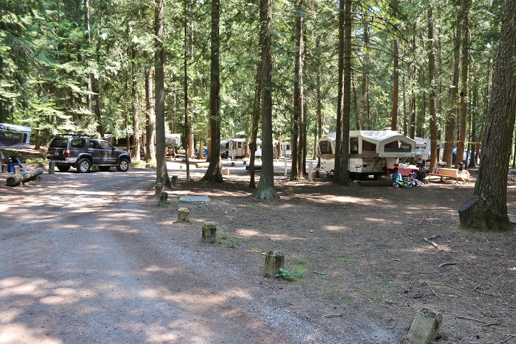 Campsites at Round Lake State Park