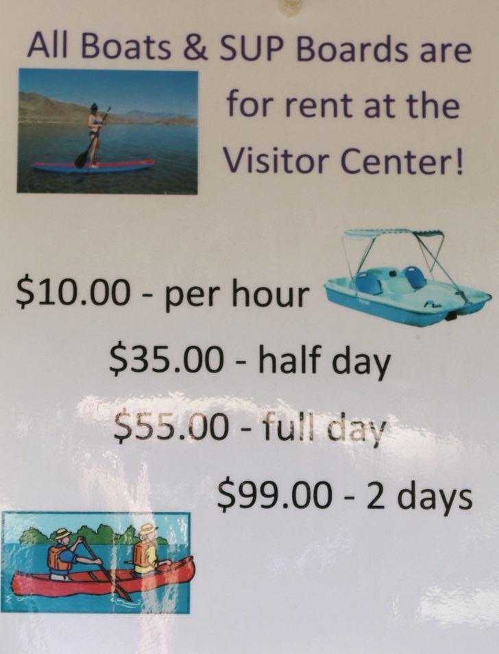 Informational signs at Round Lake State Park.