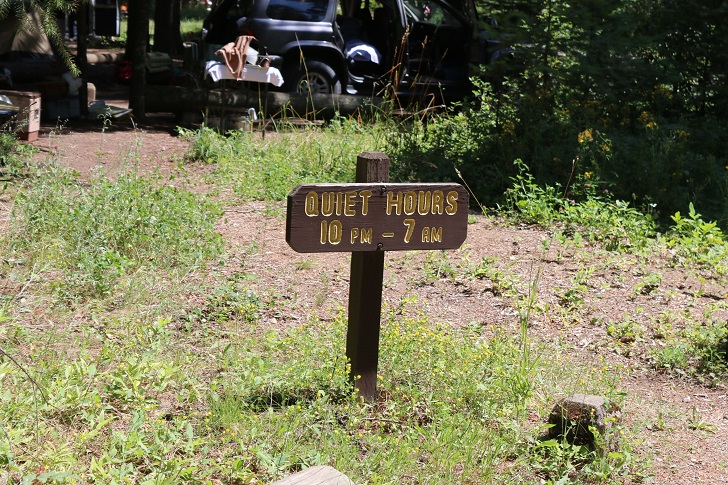 Informational signs at Round Lake State Park.