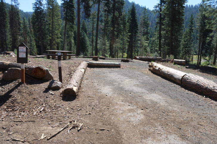 Camping in Sagehen Creek Campground at Sagehen reservoir.