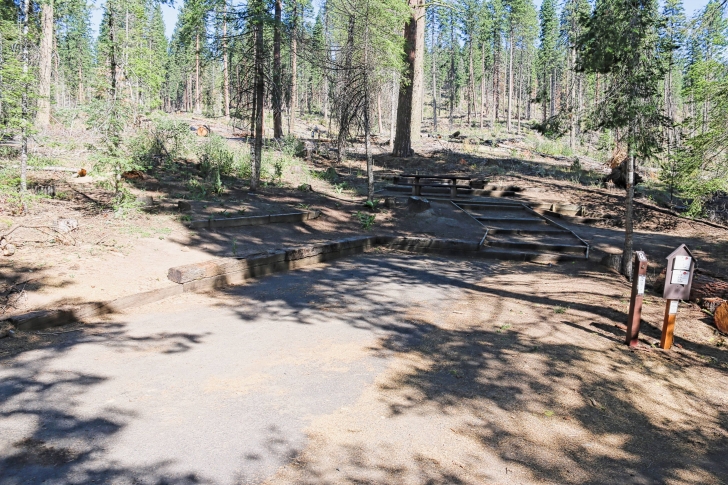 Camping in Sagehen Creek Campground at Sagehen reservoir.