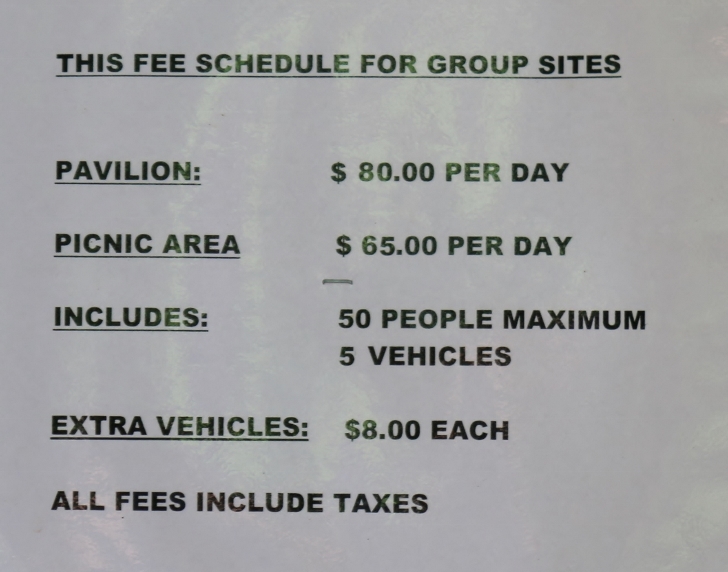 Info on reserving the pavilion.